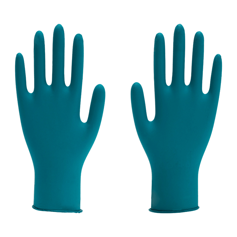 9 inch S Biosafety Protection Fingertip-Textured Nitrile Gloves