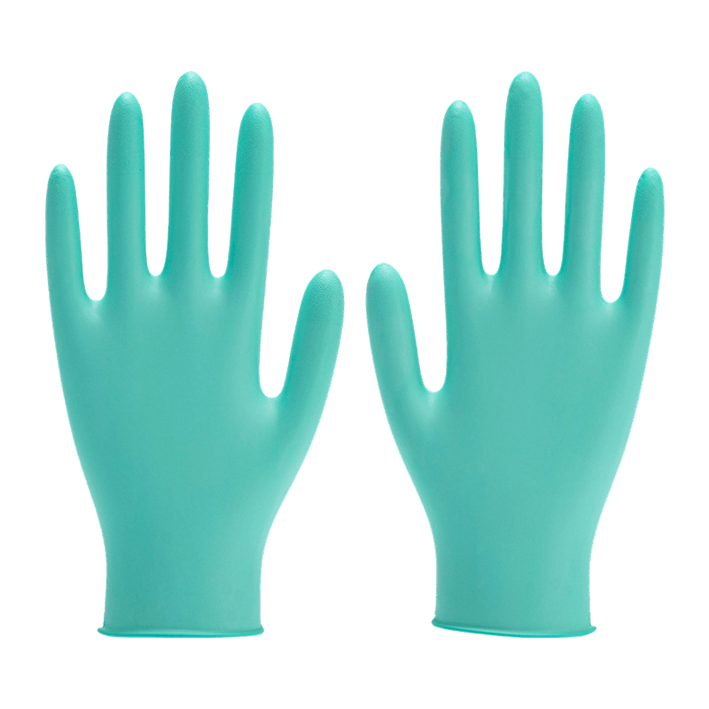 9 inch L Biosafety Protection Fingertip-Textured Nitrile Gloves