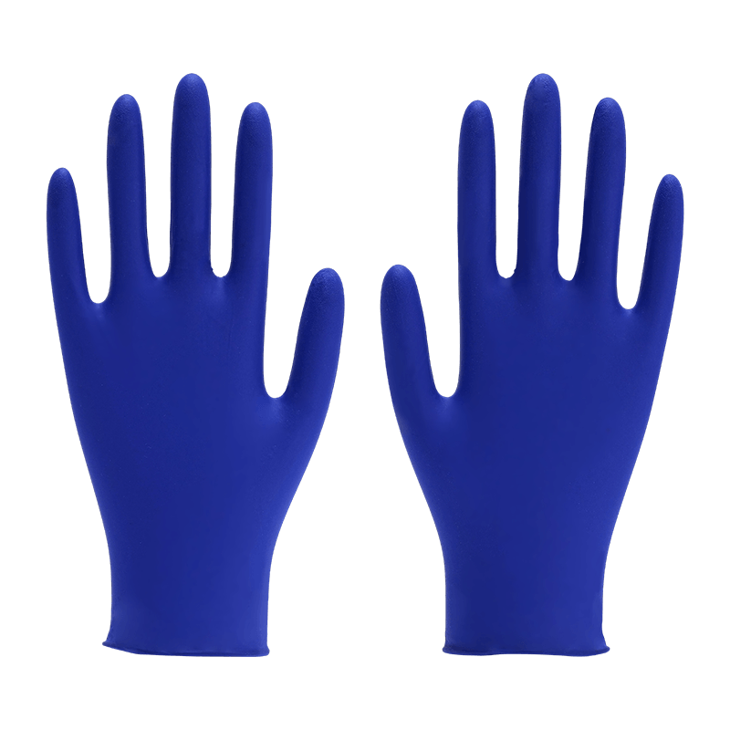 9 inch L Food-Grade Powdered Nitrile Gloves