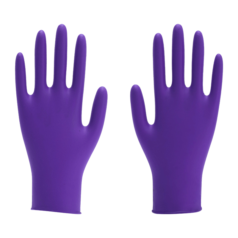 9 inch XL Industrial Fingertip-Textured Nitrile Gloves