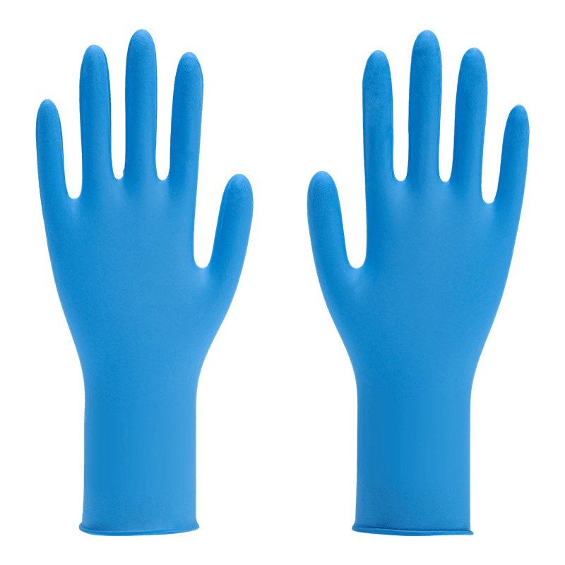 12 inch XXL Food-Grade Powdered Nitrile Gloves