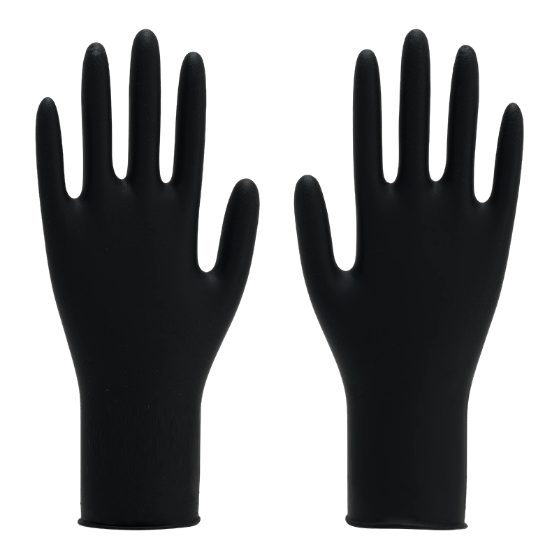 12 inch M Biosafety Protection Fingertip-Textured Nitrile Gloves