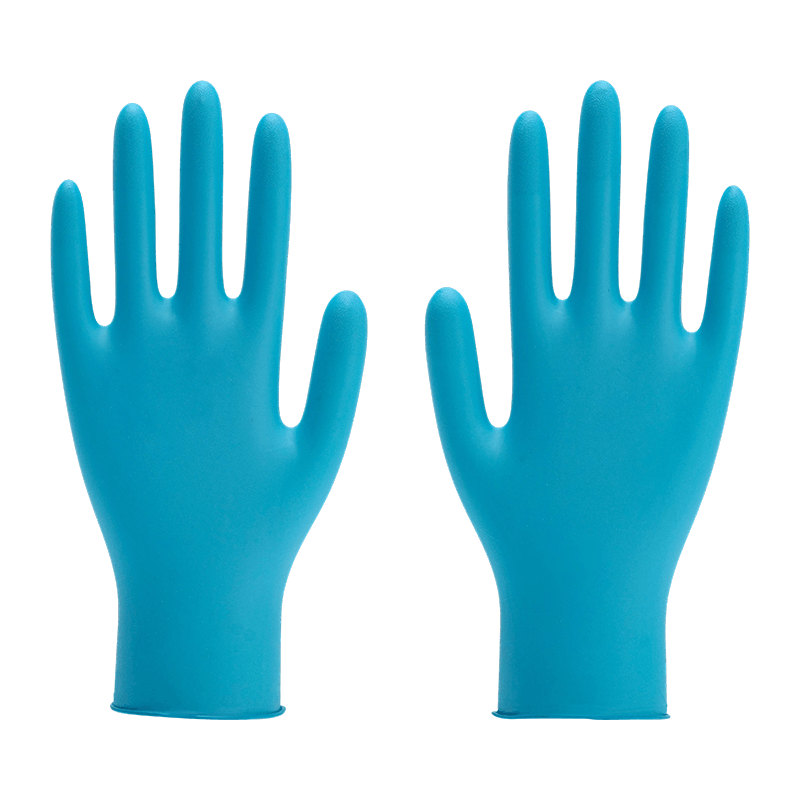9 inch S Biosafety Protection Powdered Nitrile Gloves